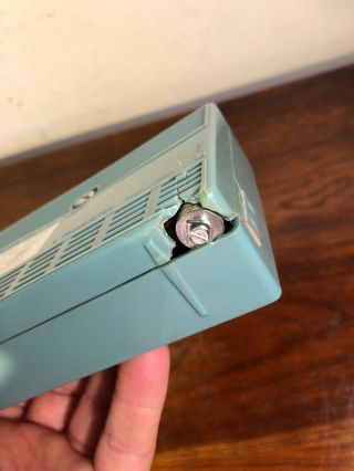 Vintage Blue Crown TR - 803 8 Transistor Radio 3 Band W Case & Box Japan 7