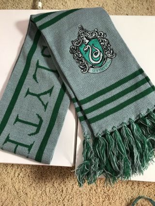 Universal Studios The Wizarding World Of Harry Potter Slytherin Scarf Never Worn