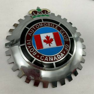 Royal Automobile Club Of Canada Badge Emblem Vintage Automobile Uk 669
