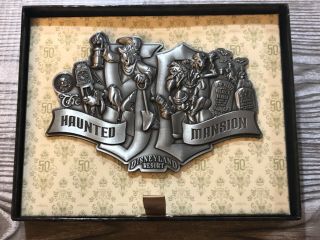 Disney Haunted Mansion 50th Anniversary Jumbo Collage Pin Le 500 - Htf