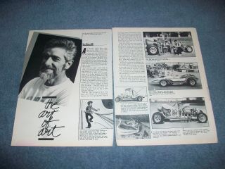 1990 Profile Article On Custom Car Painter Art Himsl " The Art Of Art "