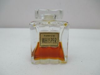 Vintage Lucien Lelong Whisper Parfum Perfume Miniature Bottle