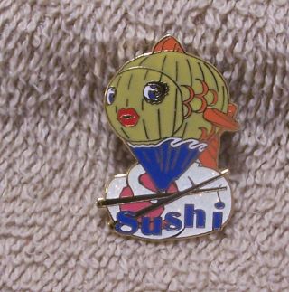 Sushi Balloon Pin