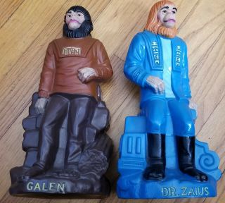 Vintage Planet Of The Apes Dr.  Zaius And Galen Banks Play Pal Plastics