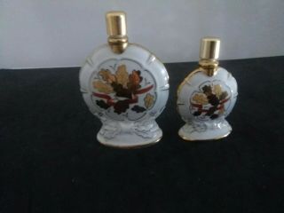 Porcelain Perfume Bottles With Leaf Decorations Riga,  Latvia