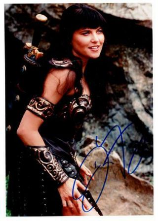 Xena - Lucy Lawless 8x10 Signed Autograph Color Photo 12,