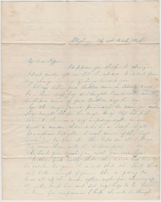 1848 Allegheny City Pa Letter - Henry Clay Just Arrived In Town - Great Content
