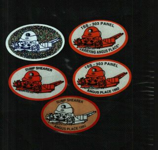 Set Of 5 Different Angus Australia Joy Coal Mining Sticker 963