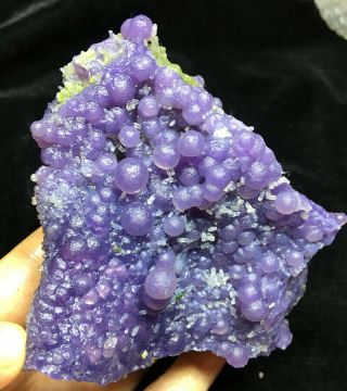 477g Natural Botryoidal Chalcedony Purple Grape Agate Specimen 5752