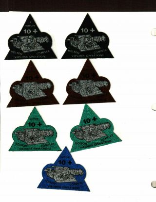 Rare Set Of 7 Derby Westmorland Coal Co.  Coal Mining Stickers 973