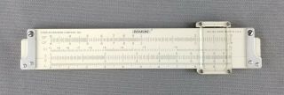 Charles Bruning SKF Pocket Slide Rule 2398 Calculator Dual Sided (Vintage 1958) 3