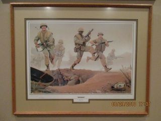 " Payback " Bravo Company,  1/26 Marines,  Khe Sanh,  Vietnam,  K Lyles Signed Print
