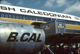 British Caledonian,  Douglas Dc - 10,  Loading At Dallas In 1982,  19 Slides