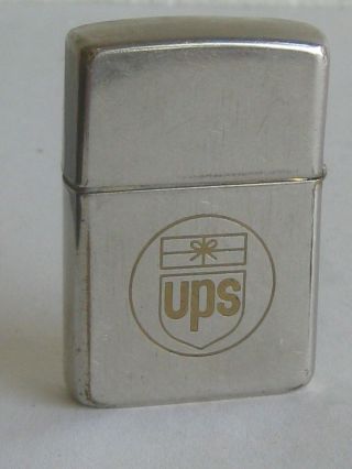 Vtg 1986 Zippo Ups Company Employee Advertising Lighter Rare