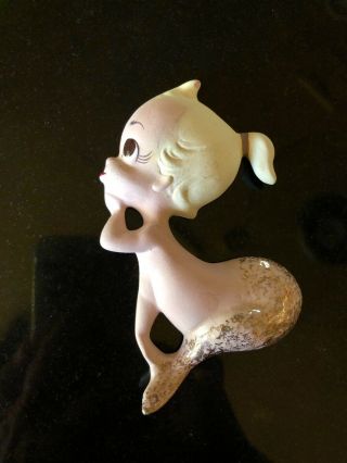 One Freeman Mcfarlin Blonde Baby Mermaid With Pink And Gold Tail