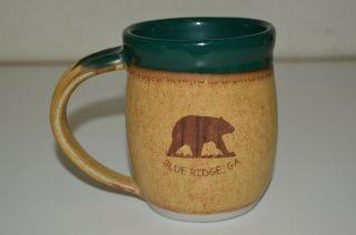 Vintage Whigh End Blue Ridge Ga Georgia Cabin Bear Coffee Mug Cup Rare