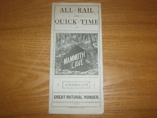 Vintage Mammoth Cave Railway Guide