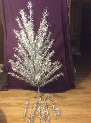 Vintage 6 Foot Aluminum Christmas Tree