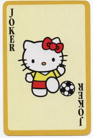 Joker Playing Card Swap Cards Hello Kitty Cat