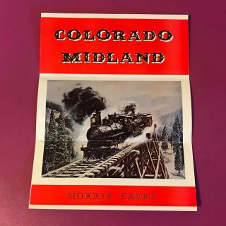 Rare Vtg Colorado Midland Book Prepublication Advertising Brochure Morris Cafky
