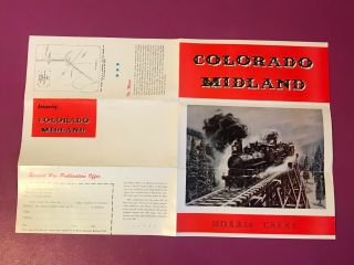 Rare Vtg Colorado Midland Book Prepublication Advertising Brochure Morris Cafky 5