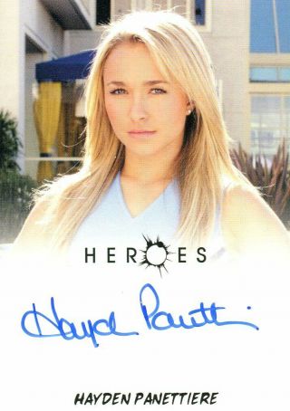 Heroes Archives Hayden Panettiere As Claire Bennet Autograph Card Hand Signed