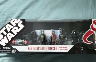 Star Wars Republic Elite Forces Mandalorians And Omega Squad Exclusive Hasbro