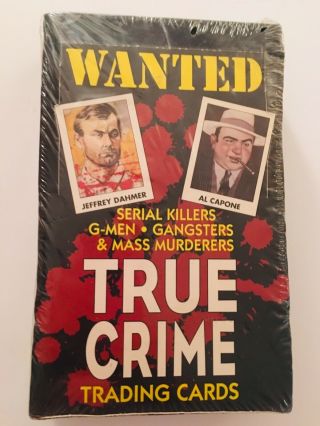 True Crime Trading Cards Series 1 And 2 Box Never Opened Rare 1992