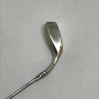 Antique Hat Pin Sterling Golf Club.  Lovely Putter.  Wonderful Collectible 5