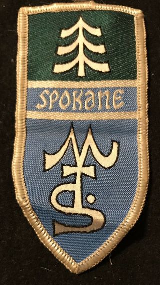 Mt Spokane Vintage Skiing Ski Patch Washington Travel Resort Souvenir Lapel