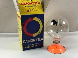 Vtg.  Radiometer Space Age Sphere Nasa Souvenir W/ Org.  Box Windsor Electronics