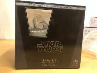 Boba Fett Mcquarrie Concept Sdcc Star Wars Exclusive Gentle Giant Mini Bust