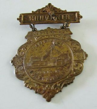 1794 - 1895 Centennial Fort Wayne Indiana Badge Pin Souvenir