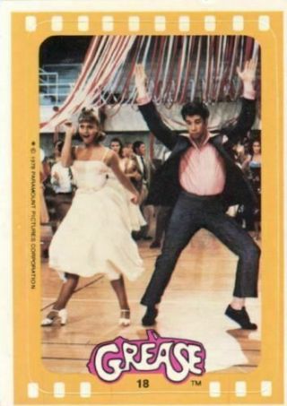 Grease Movie Series 2 Stickers Vintage Card Set 11 Sticker Cards Topps 1978 2