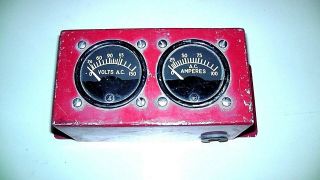 Vintage Voltage & Amperage Meters Steam Punk