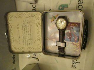 disney rare peter pan tinkerbell limited wristwatch set animated watch fossil 4