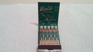 Vintage Full Length Feature Matchbook Hotel Whitcomb San Francisco Ca