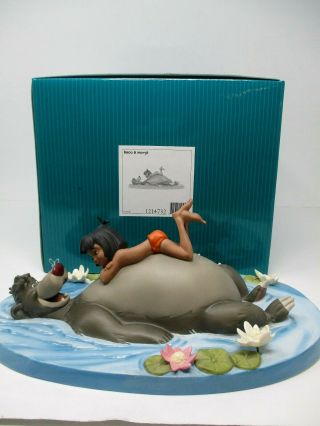 Disney Wdcc Jungle Harmony Baloo & Mowgli Figurine Boxed