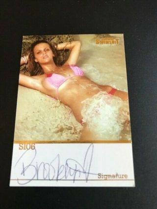 Signed Brooklyn Decker 2006 Si Swimsuit Card First Appearance