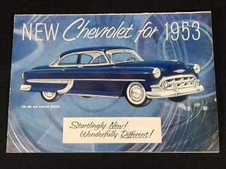 Vtg 1953 Chevrolet Chevy Car Dealer Sales Brochure