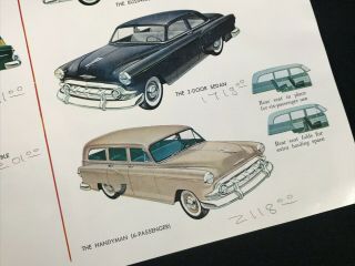 Vtg 1953 Chevrolet Chevy Car Dealer Sales Brochure 4