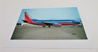 Southwest Airlines Boeing 737 - 300,  Jetliner Photo,  11 " By 8 1/2 "