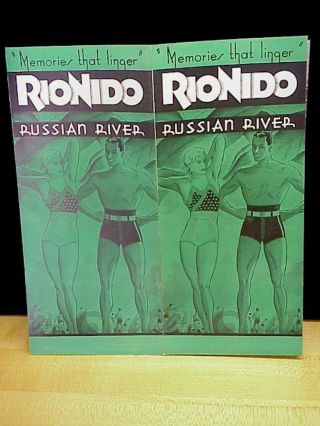 Vintage Rio Nido Russian River California Brochure,  C 1950