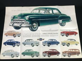 Vtg 1952 Chevrolet Chevy Car Dealer Sales Brochure 4