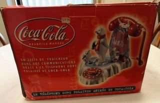 Nib Coca - Cola Coke Collectible Light Up Musical Telephone Phone Gift