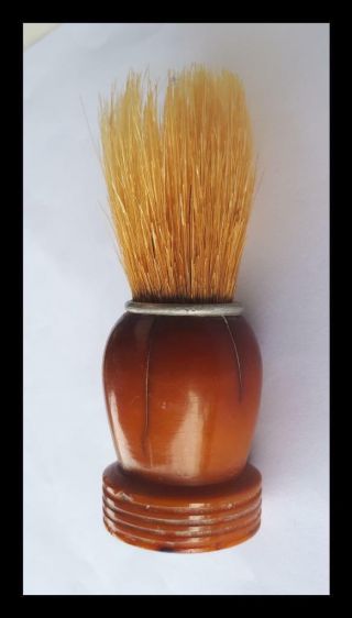 Antique Vintage Bakelite Faturan Shaving Brush 46 Grams Overrall