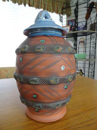 Ceramic Cookie Jar By Artist Woody Hughes