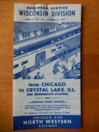Chicago & North Western Railway Company Train Schedule 1957