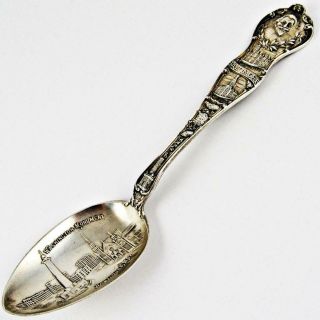Antique Washington Monument,  Baltimore,  Maryland Sterling Silver Souvenir Spoon