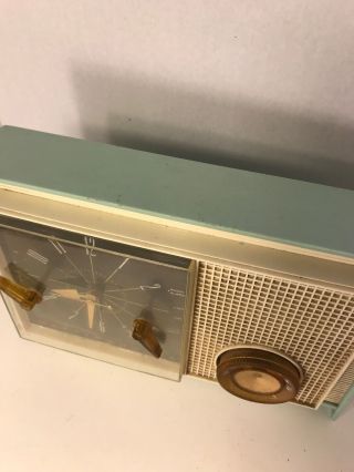 Blue Westinghouse Clock Radio Model H - 755L5 3